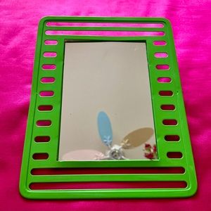 Neon Green Retro Locker Mirror